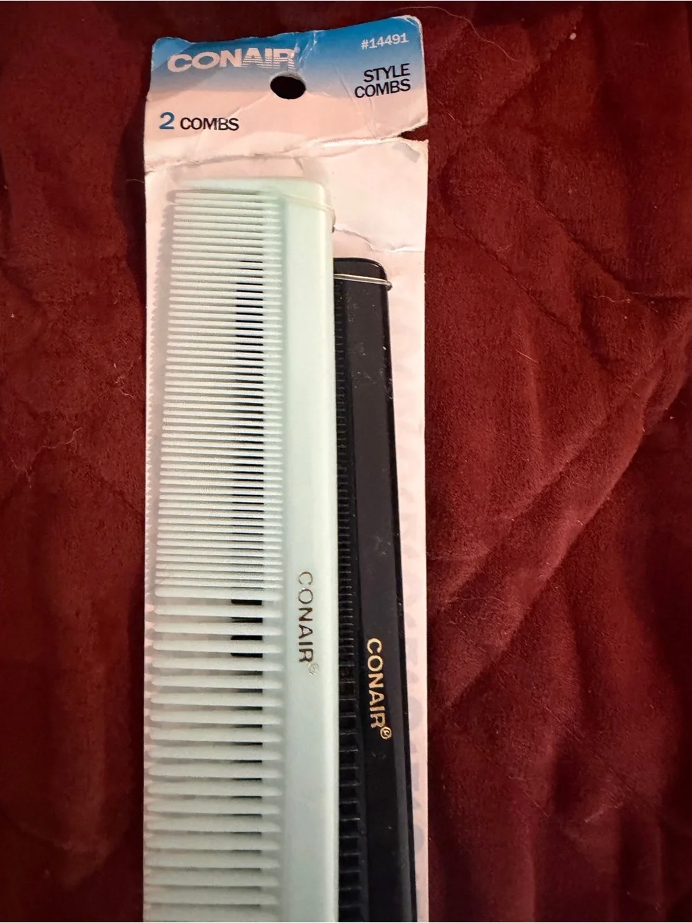 ecotools Bamboo Long Handle Body Brush with Teal Loop on Rust Background